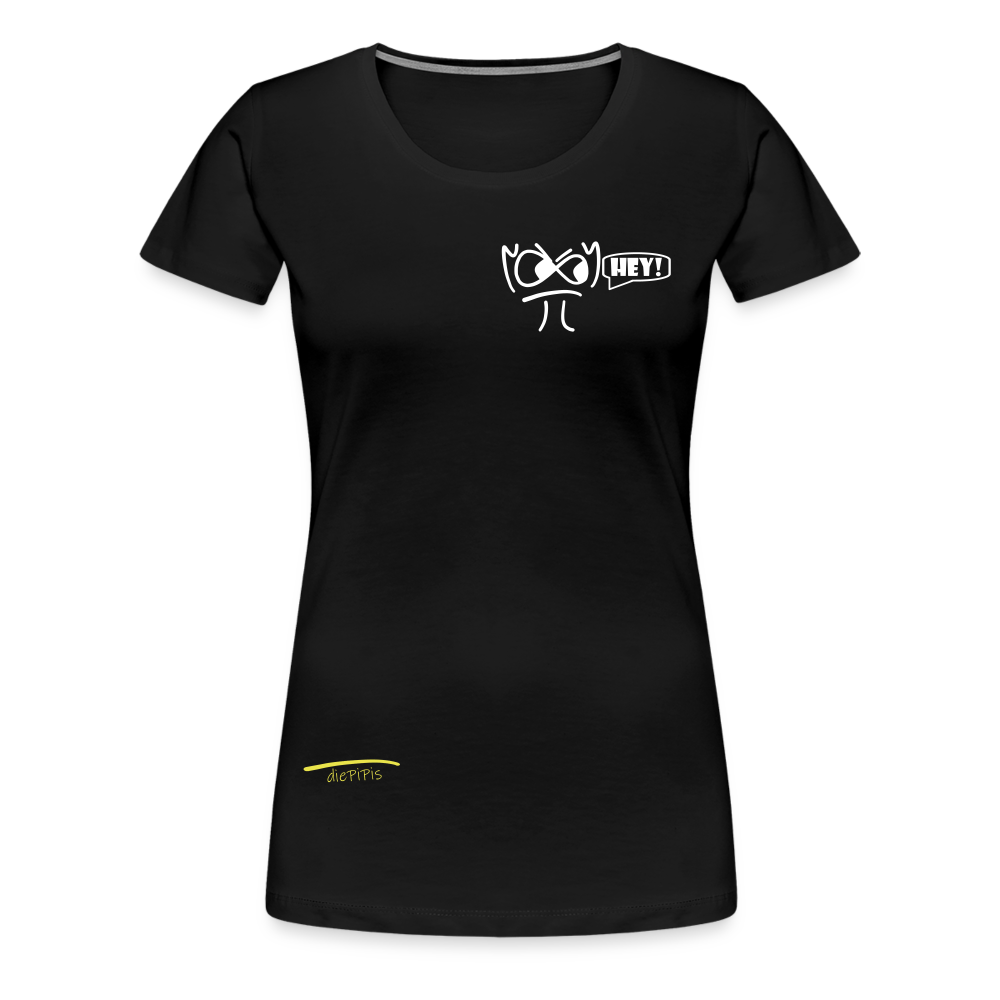 Premium Bio T-Shirt - die PiPi Bros HEY! - Schwarz