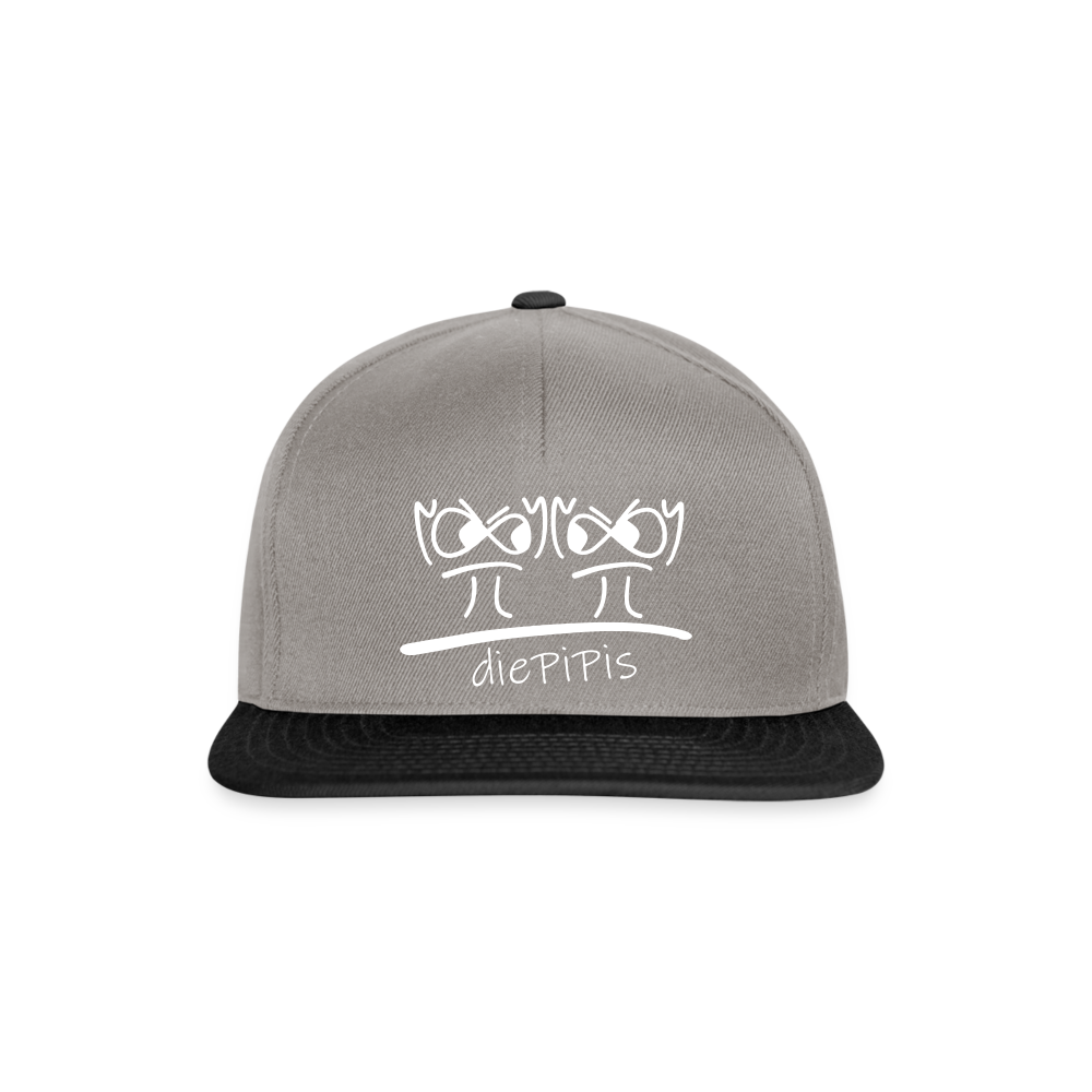 Snapback Cap - die PiPi Bros - Graphit/Schwarz