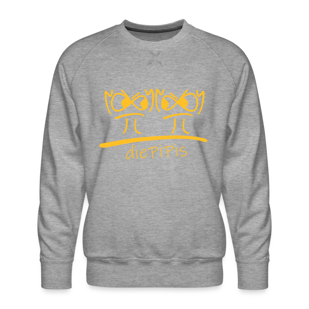 Premium Pullover - die PiPi Bros - Grau meliert