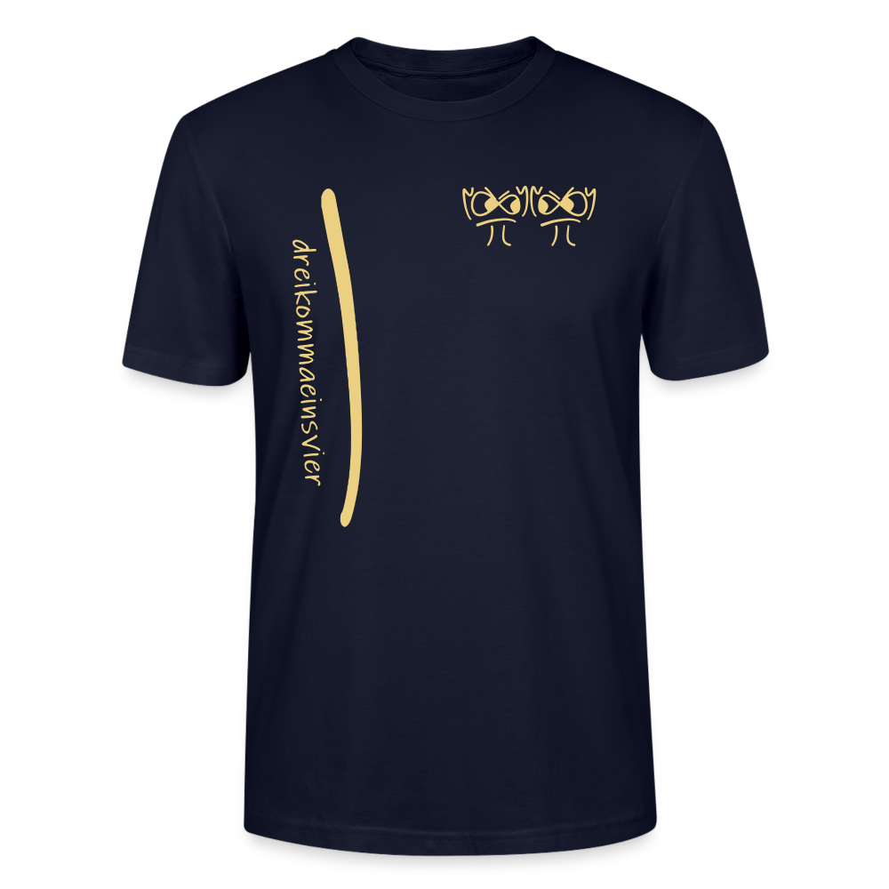 Premium Bio T-Shirt - Dreikommaeinsvier - Navy