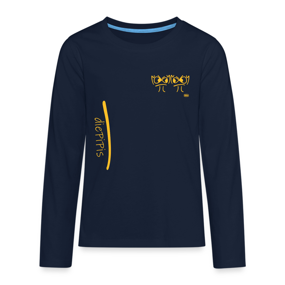 Premium Langarmshirt - die PiPi Bros - Navy