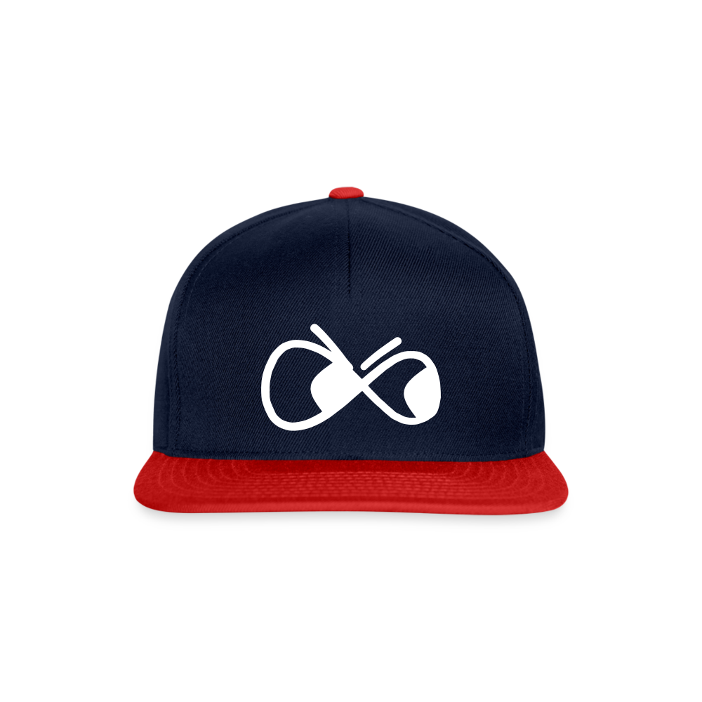 Snapback Cap - die PiPi Bros - Navy/Rot