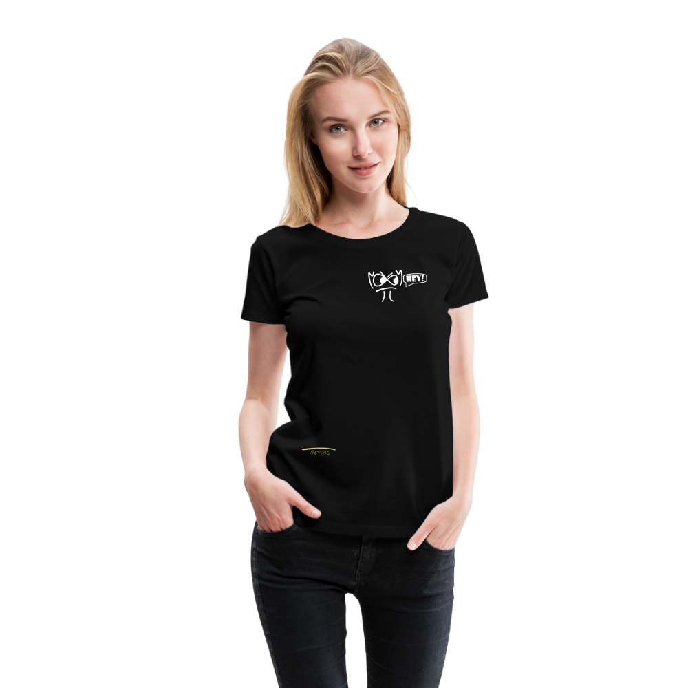 Premium Bio T-Shirt - die PiPi Bros HEY! - Schwarz