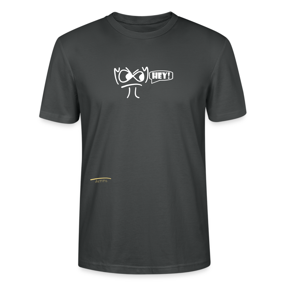 Premium Bio T-Shirt - die PiPi Bros HEY! - Anthrazit