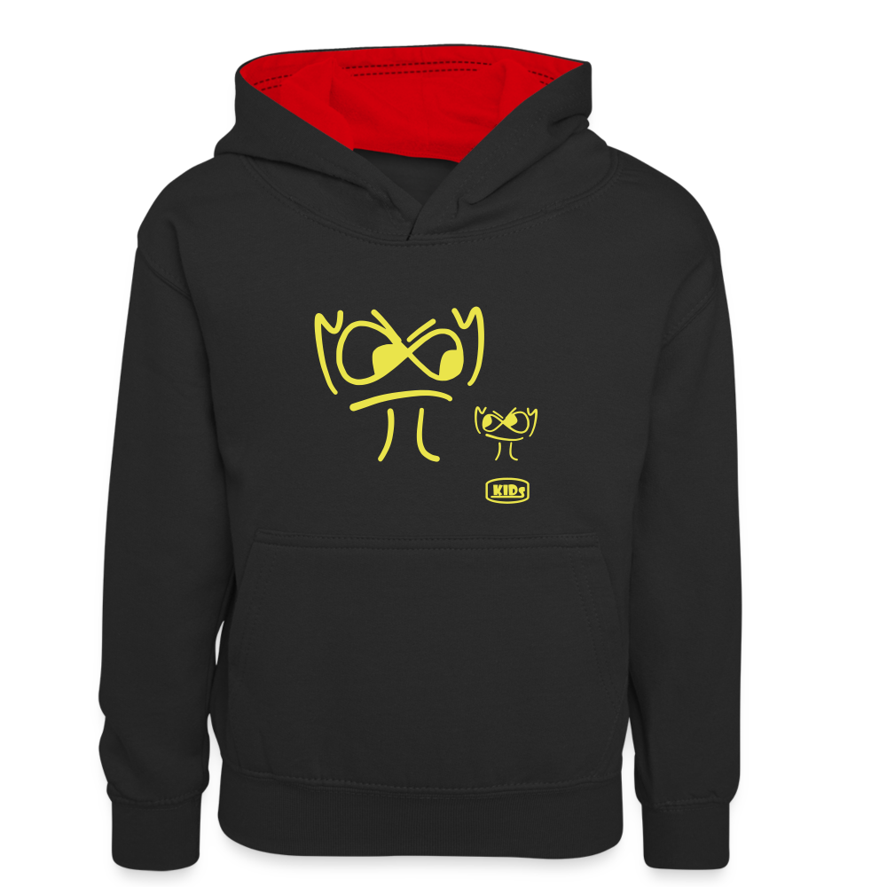 Premium Hoodie - die PiPi Bros - Kids - Schwarz/Rot