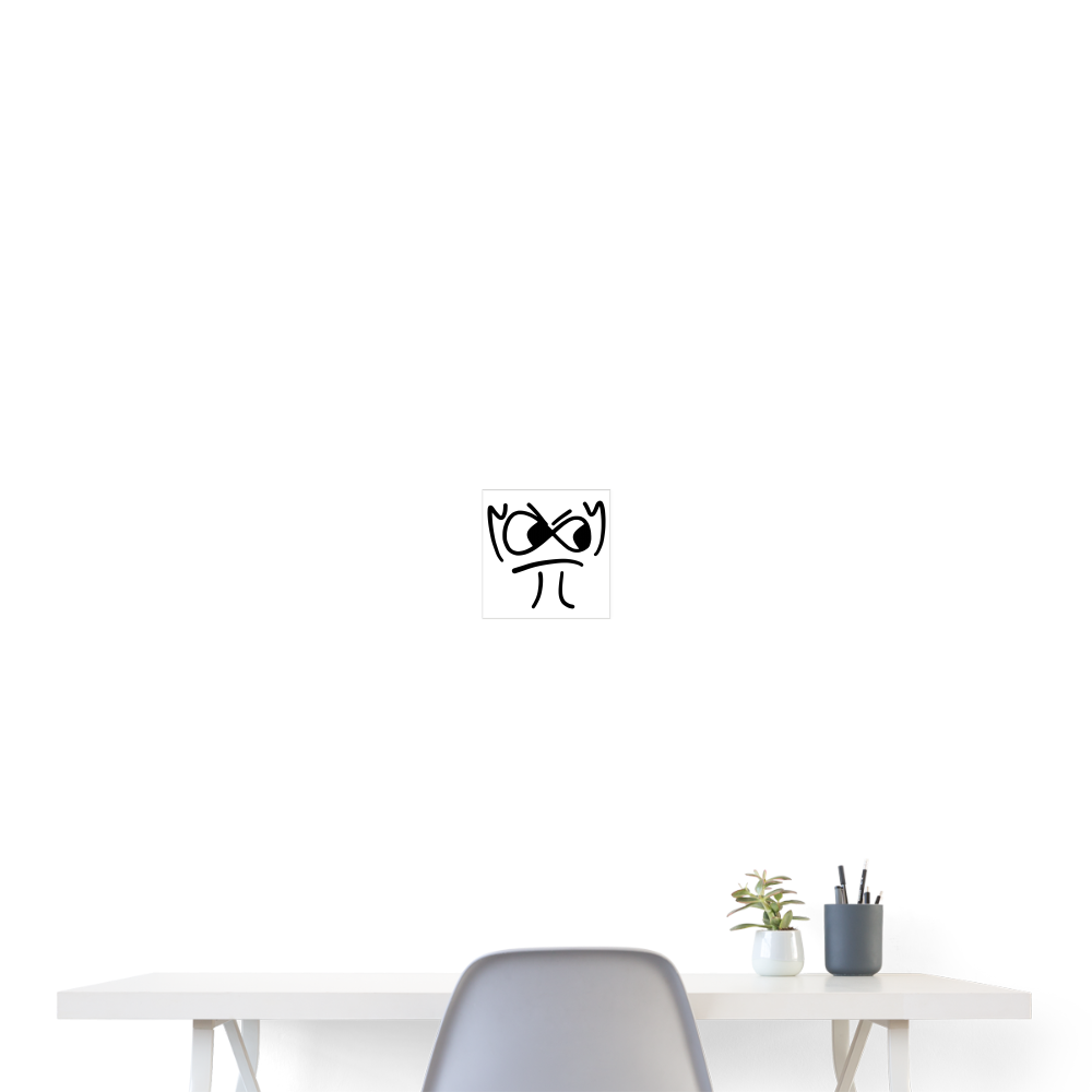 Poster 20x20 cm - Weiß