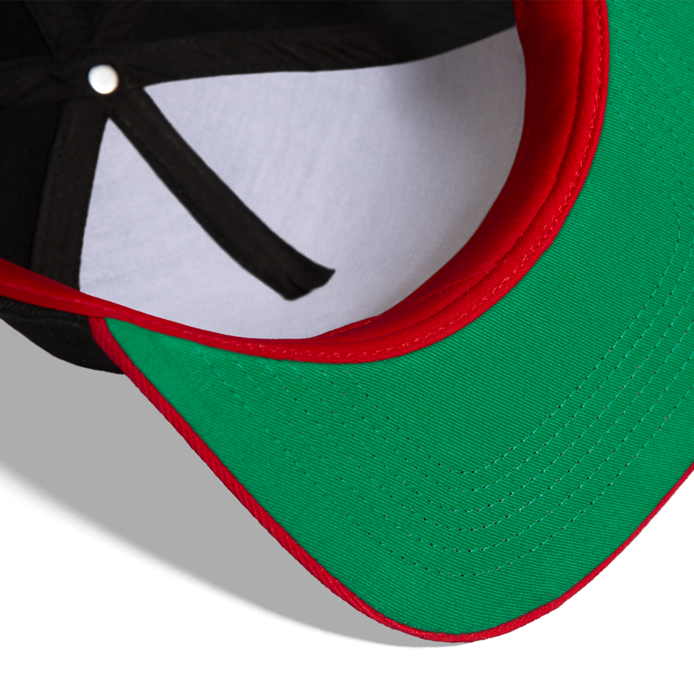 Snapback Cap - die PiPi Bros - Schwarz/Rot