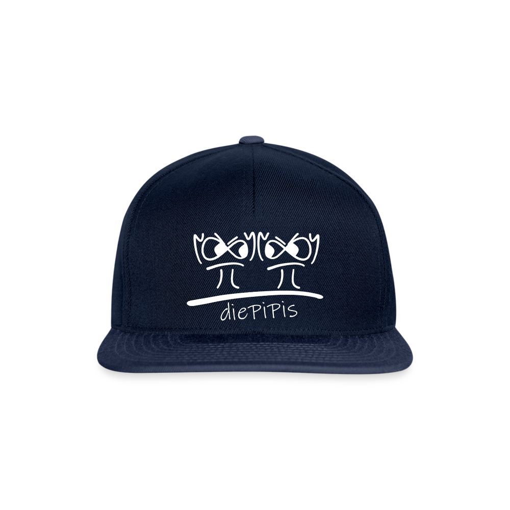 Snapback Cap - die PiPi Bros - Navy/Navy