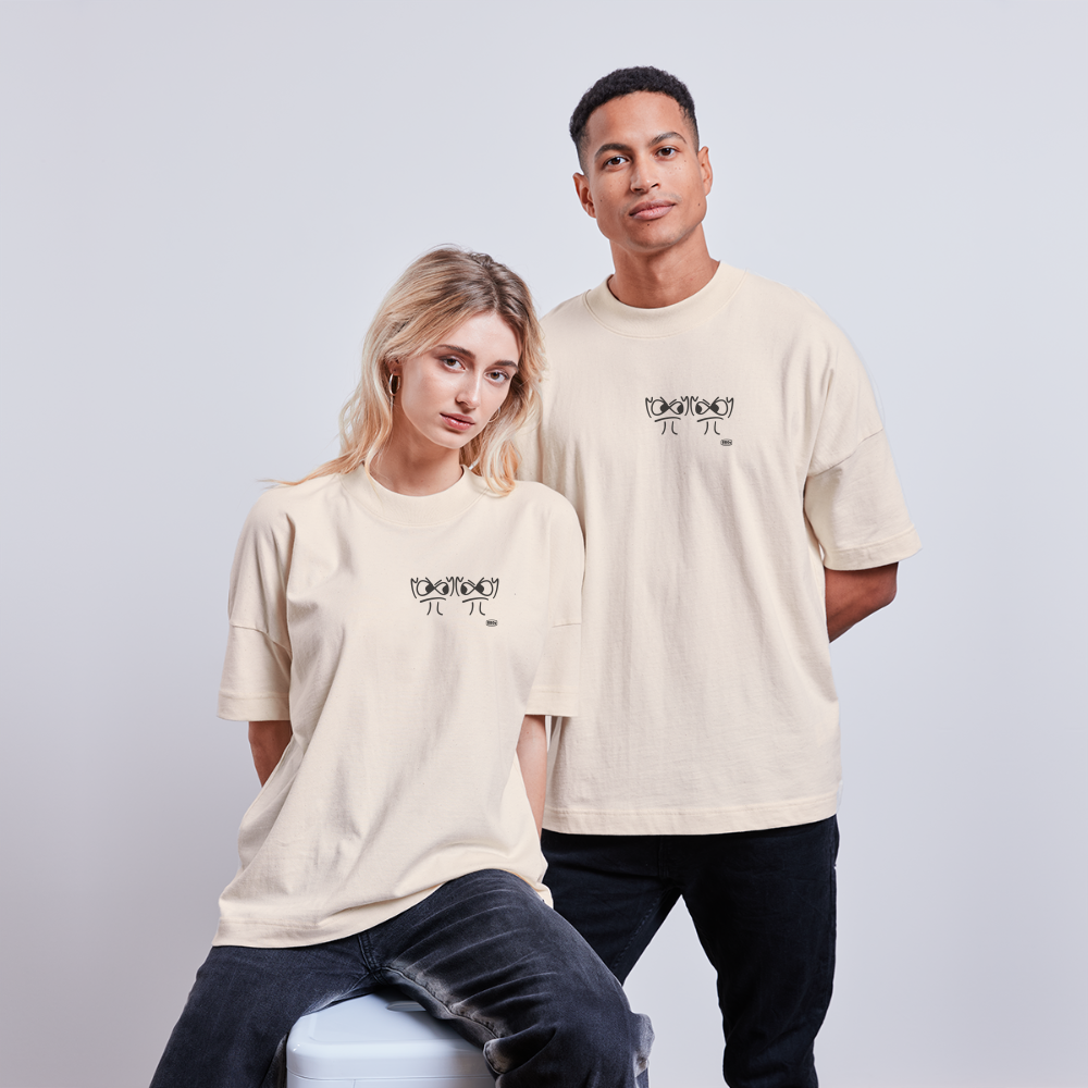 Premium Bio Longshirt - die PiPi Bros - Naturweiß