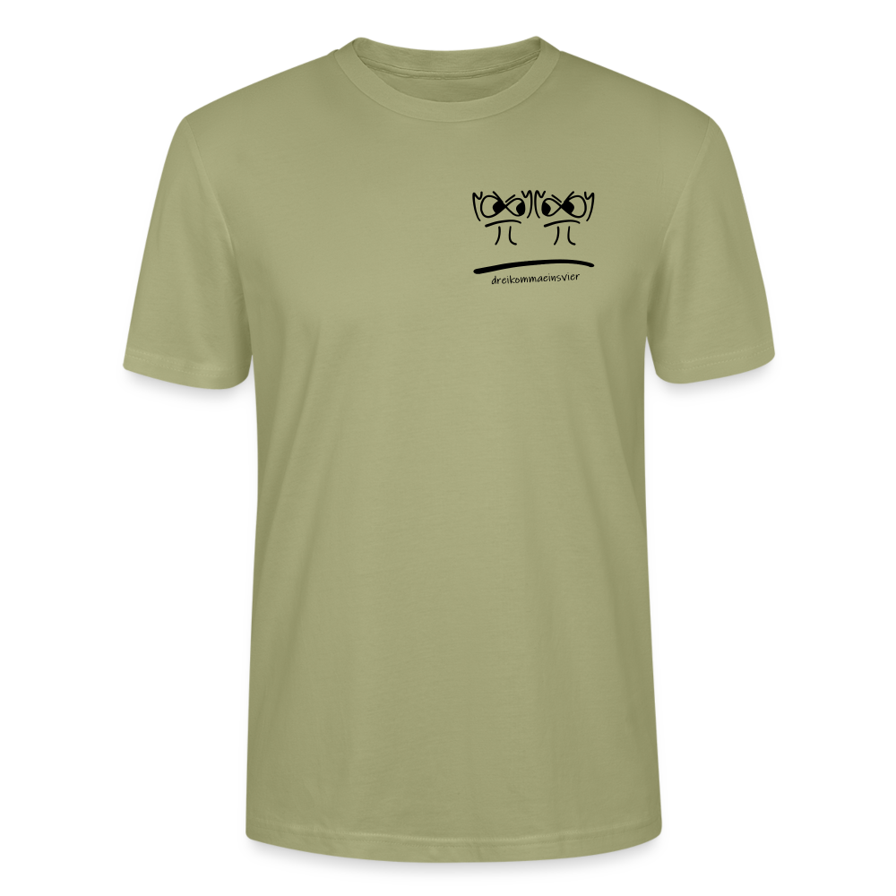 Premium Bio T-Shirt - Dreikommaeinsvier - Nebelgrün