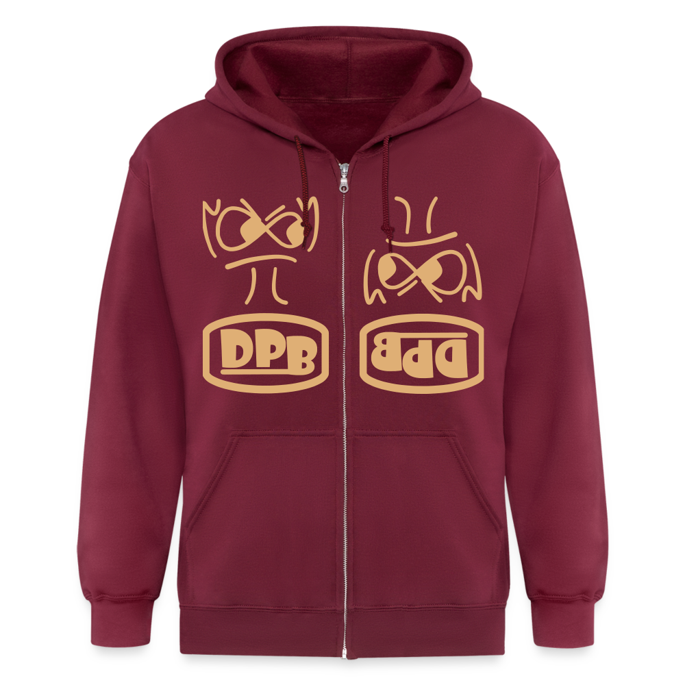 Premium Kapuzenjacke - die PiPi Bros - Maroon