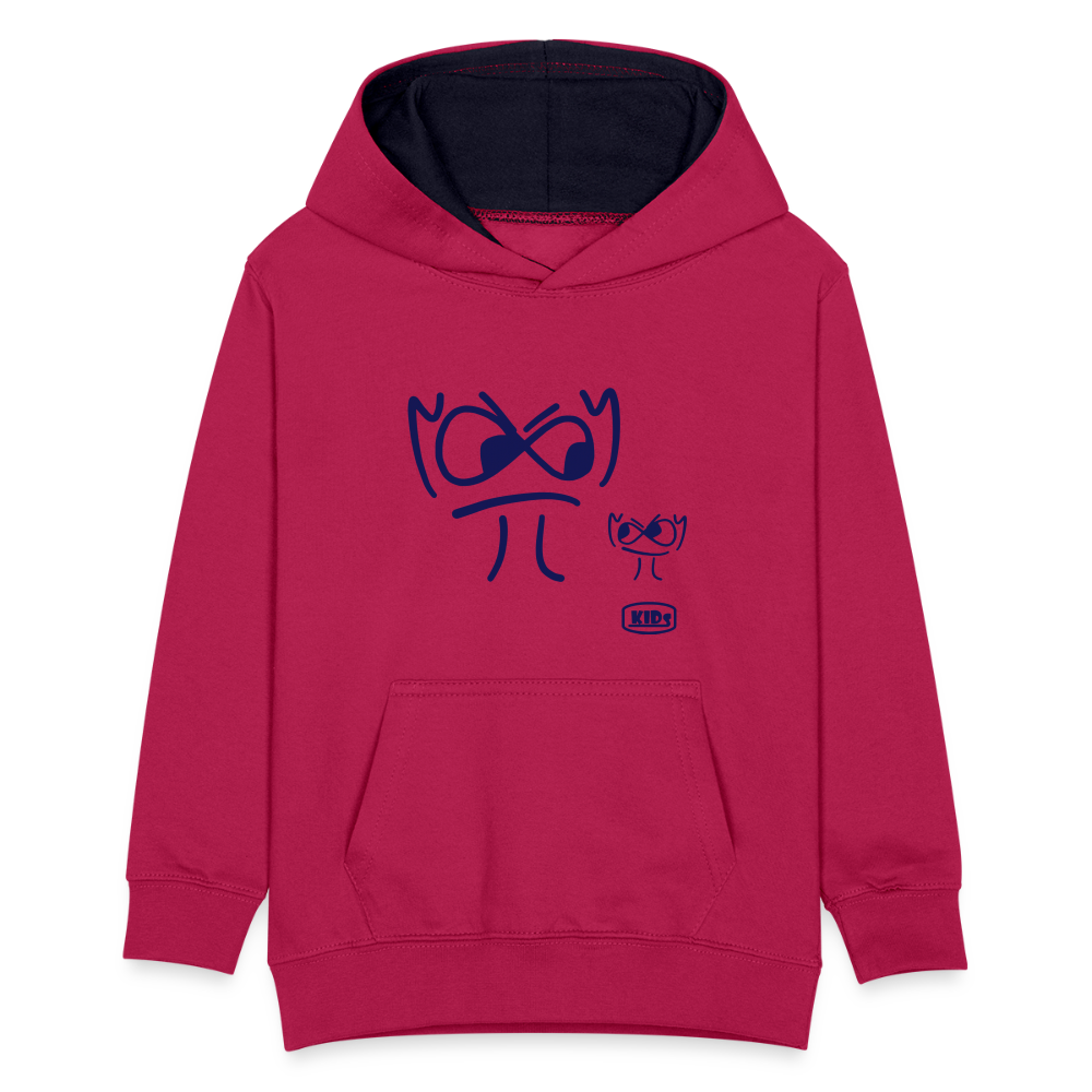 Premium Hoodie - die PiPi Bros - Kids - Pink/Navy