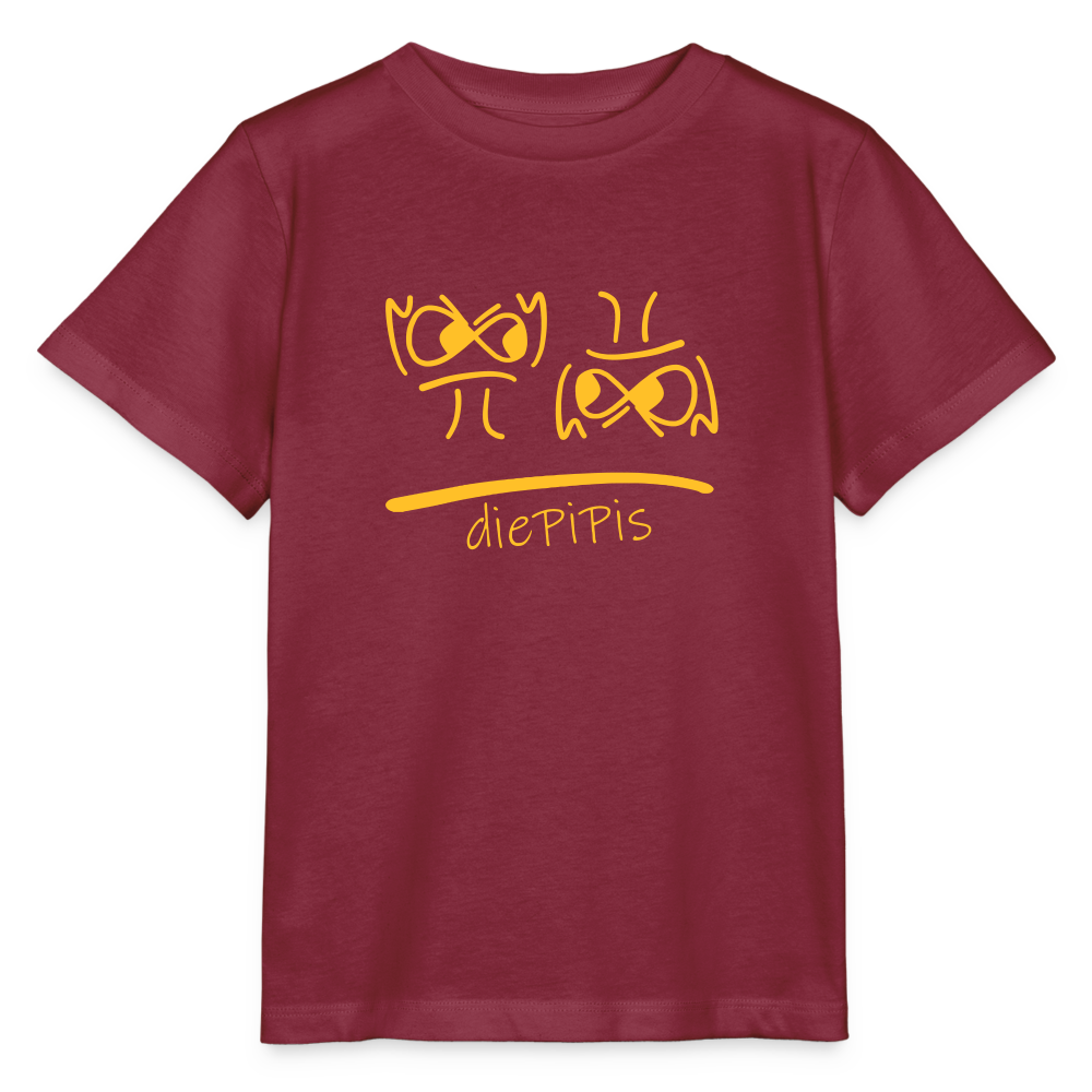 Bio T-Shirt - die PiPi Bros - Burgunderrot