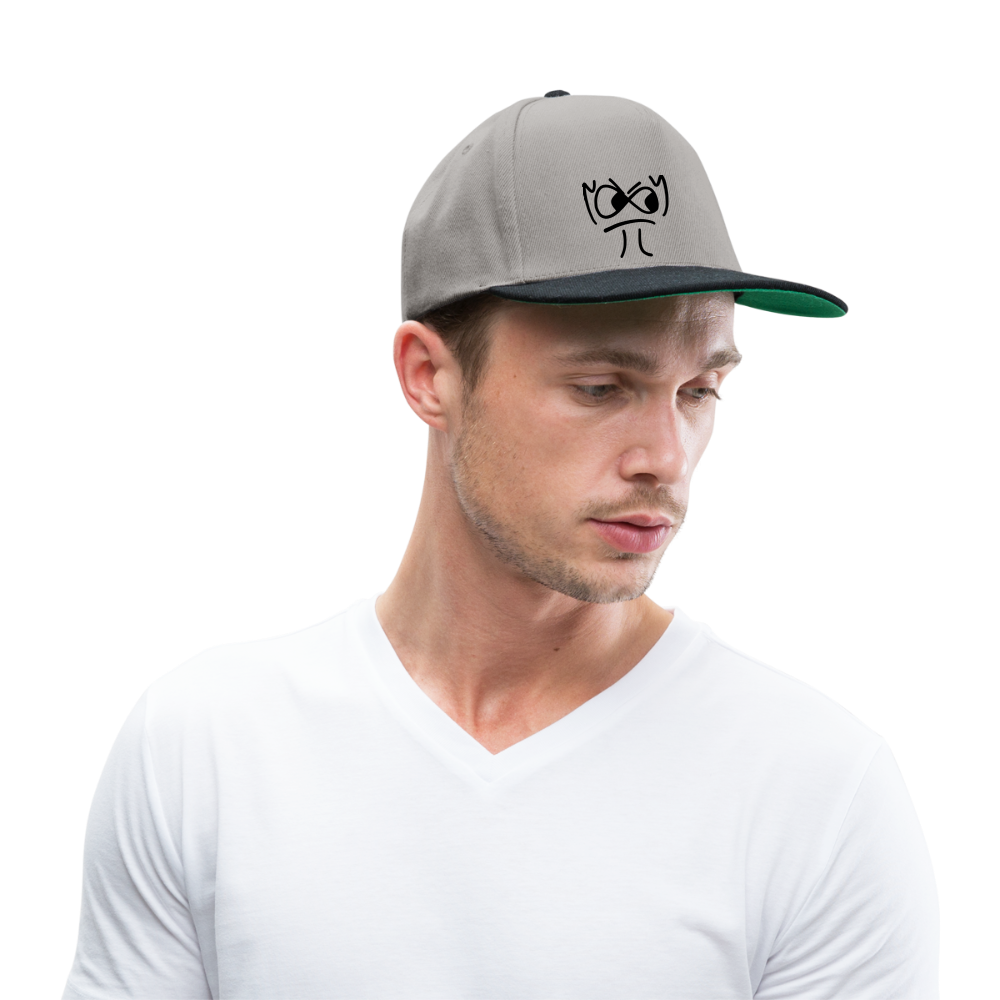 Snapback Cap - die PiPi Bros - Graphit/Schwarz