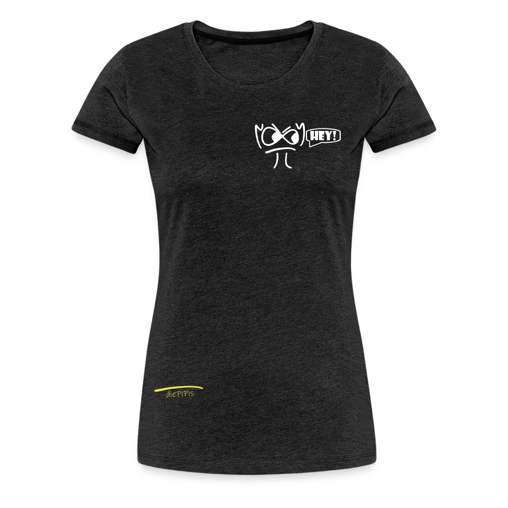 Premium Bio T-Shirt - die PiPi Bros HEY! - Anthrazit
