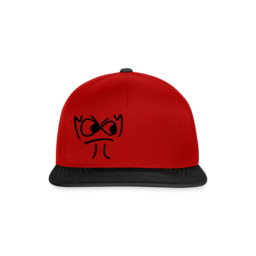 Snapback Cap - die PiPi Bros - Rot/Schwarz