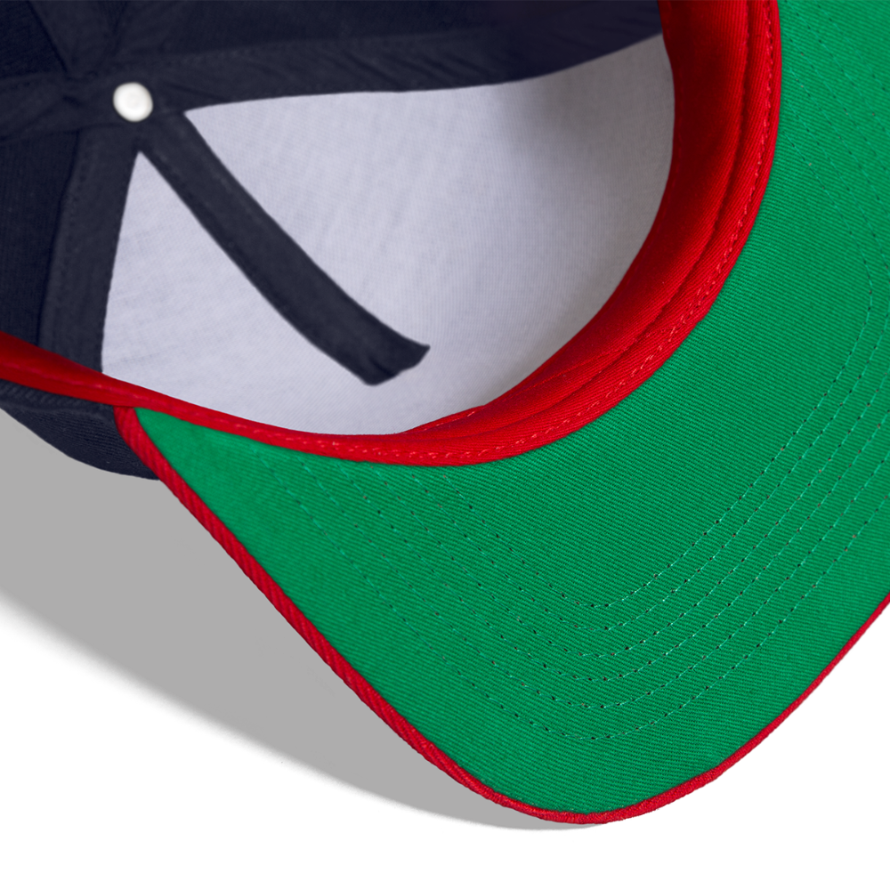 Snapback Cap - die PiPi Bros - Navy/Rot