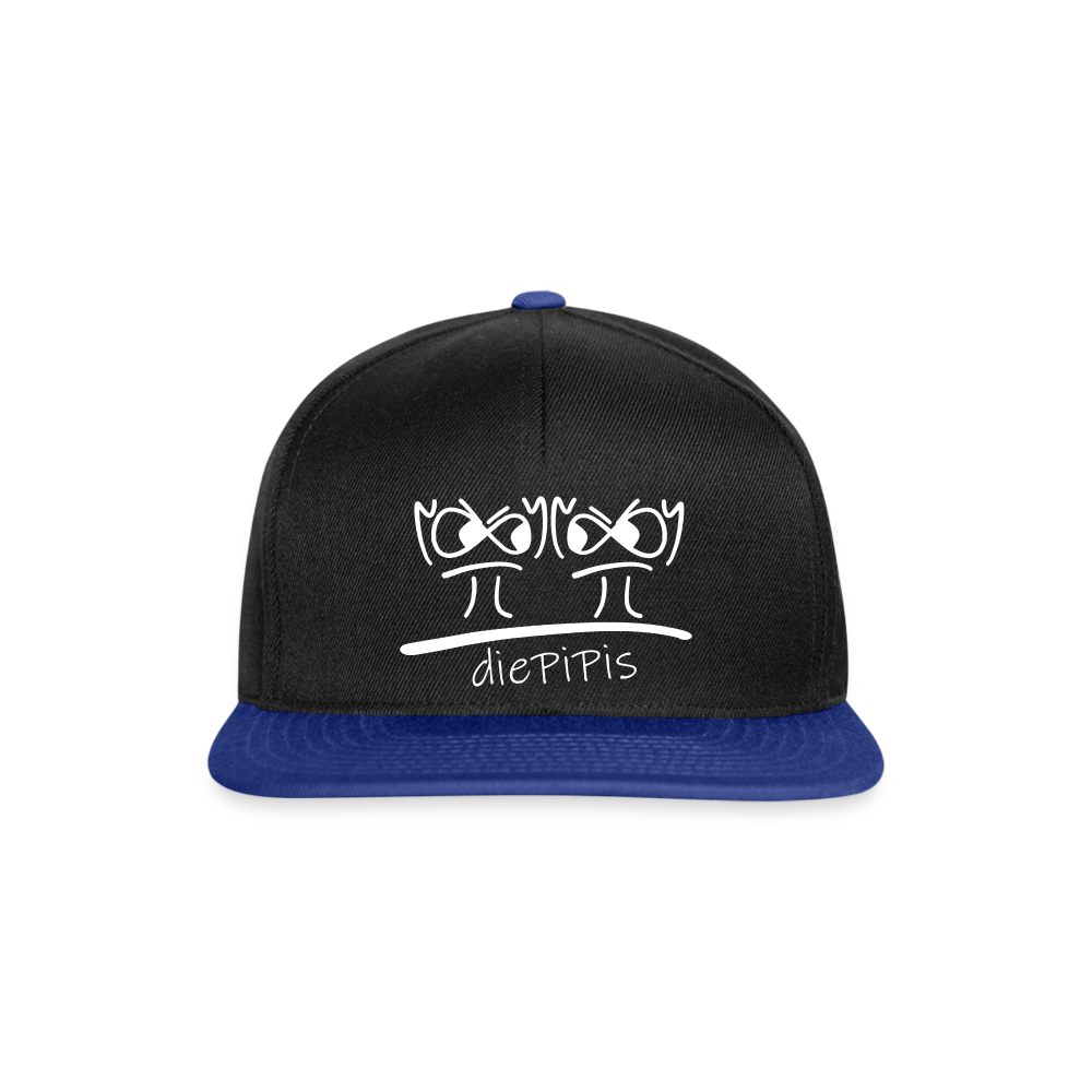 Snapback Cap - die PiPi Bros - Schwarz/Königsblau