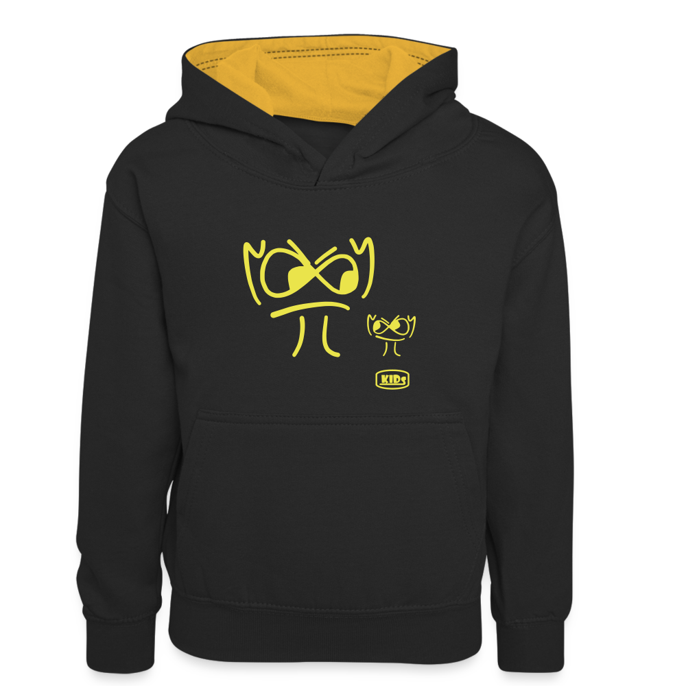 Premium Hoodie - die PiPi Bros - Kids - Schwarz/Gold