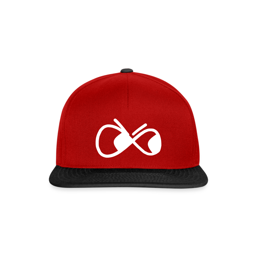 Snapback Cap - die PiPi Bros - Rot/Schwarz