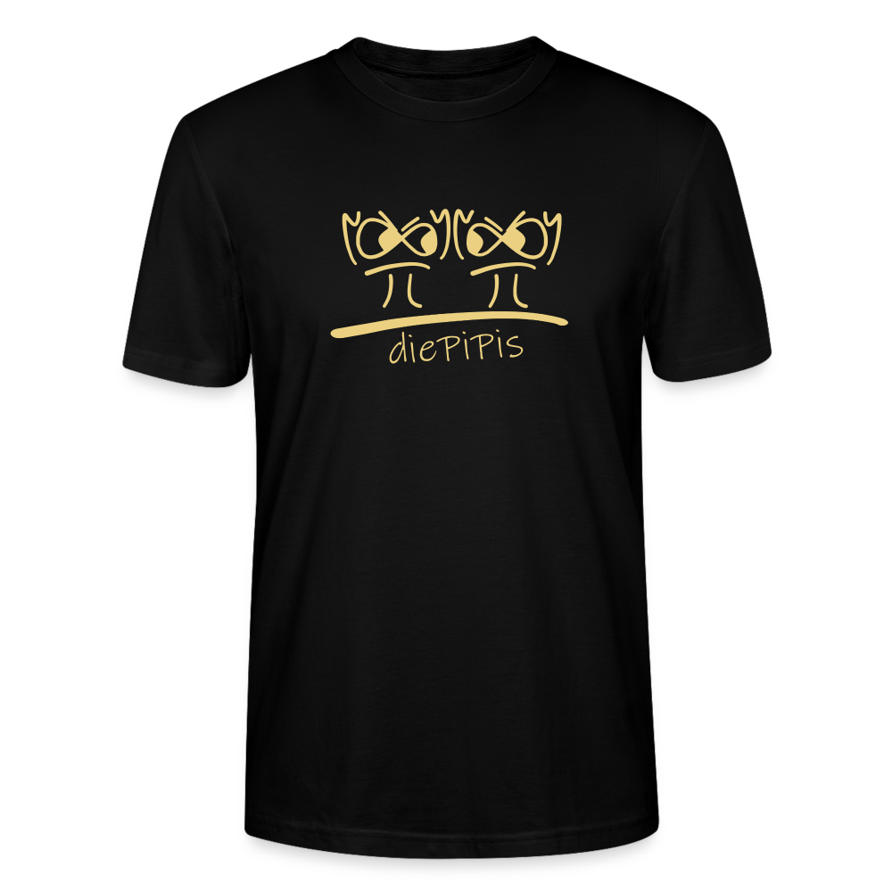 Premium Bio T-Shirt - die PiPi Bros BIG - Schwarz