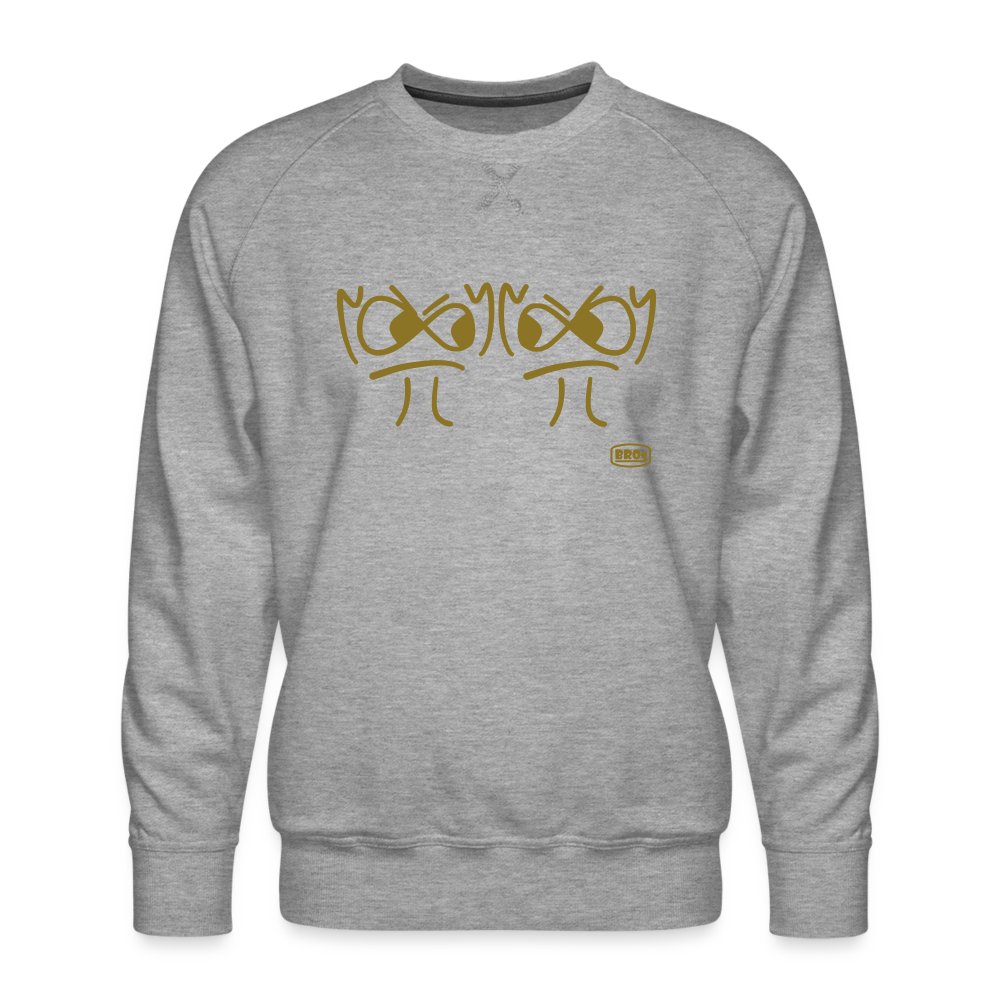 Premium Pullover - die PiPi Bros - Männer - Grau meliert
