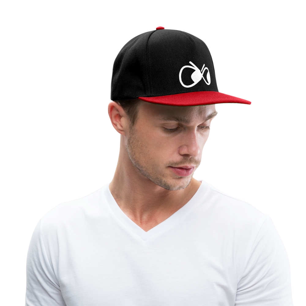 Snapback Cap - die PiPi Bros - Schwarz/Rot