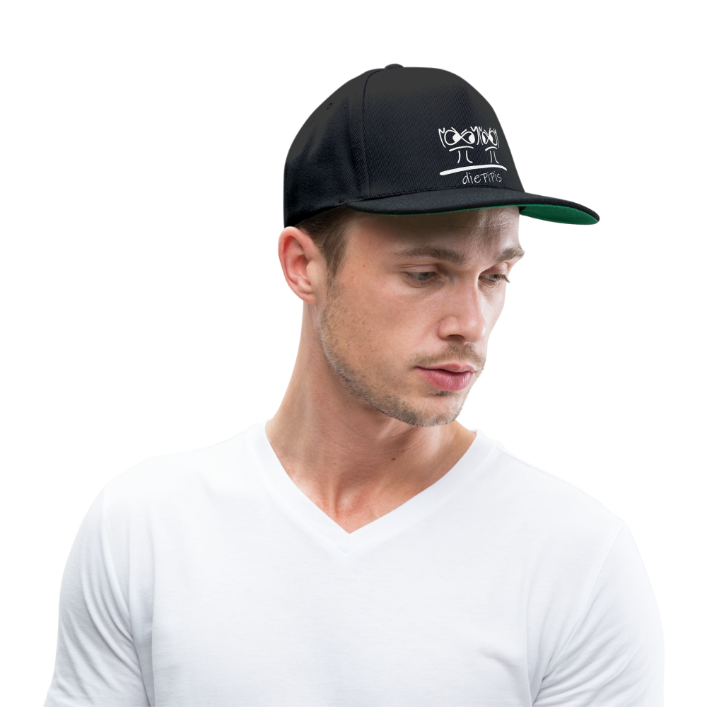 Snapback Cap - die PiPi Bros - Schwarz/Schwarz