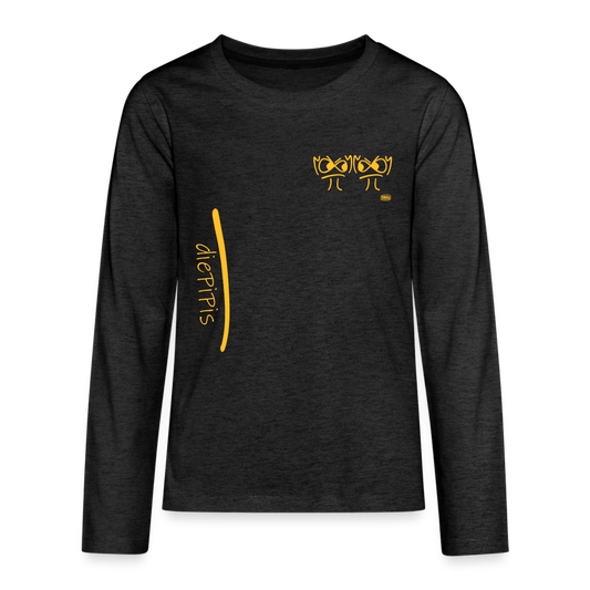 Premium Langarmshirt - die PiPi Bros - Anthrazit