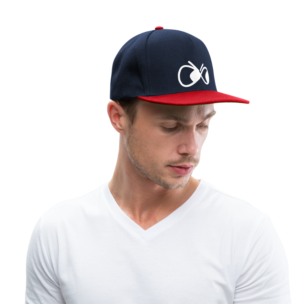Snapback Cap - die PiPi Bros - Navy/Rot