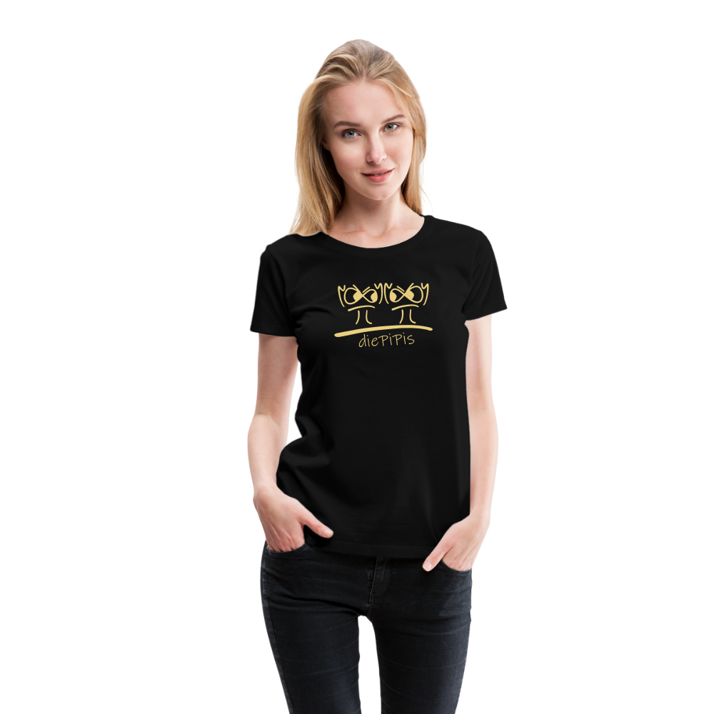 Premium Bio T-Shirt - die PiPi Bros BIG - Schwarz