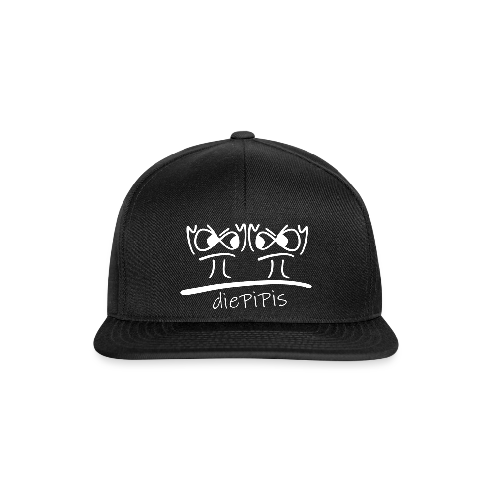 Snapback Cap - die PiPi Bros - Schwarz/Schwarz