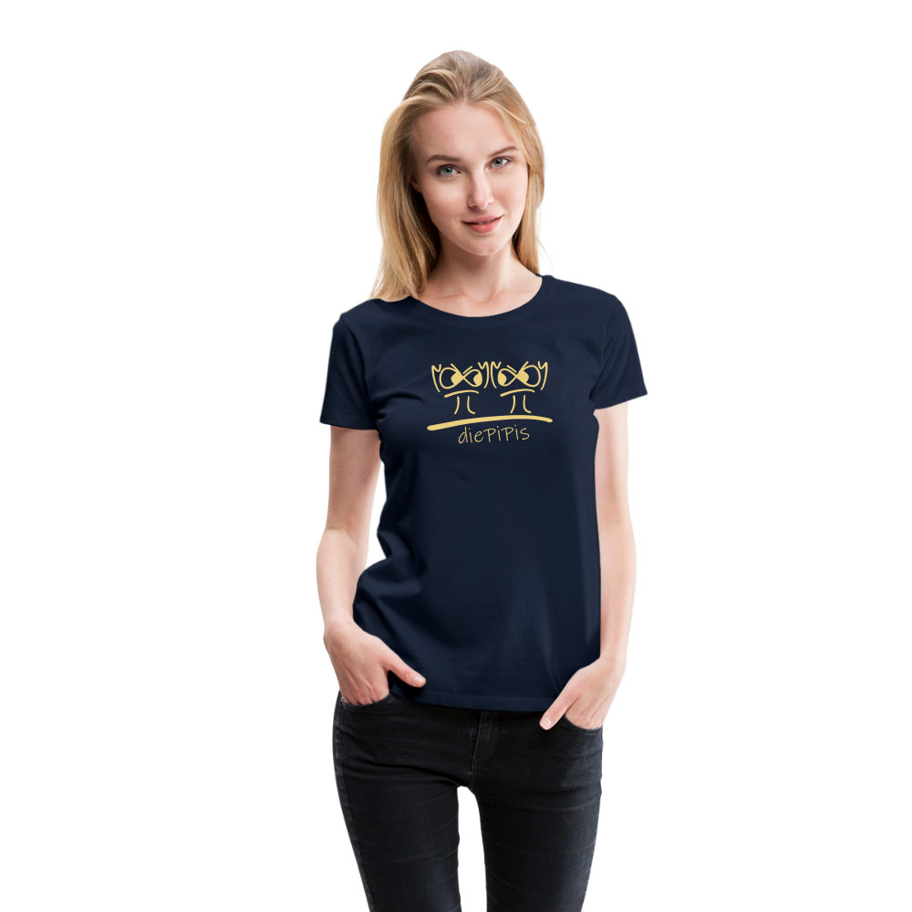 Premium Bio T-Shirt - die PiPi Bros BIG - Navy