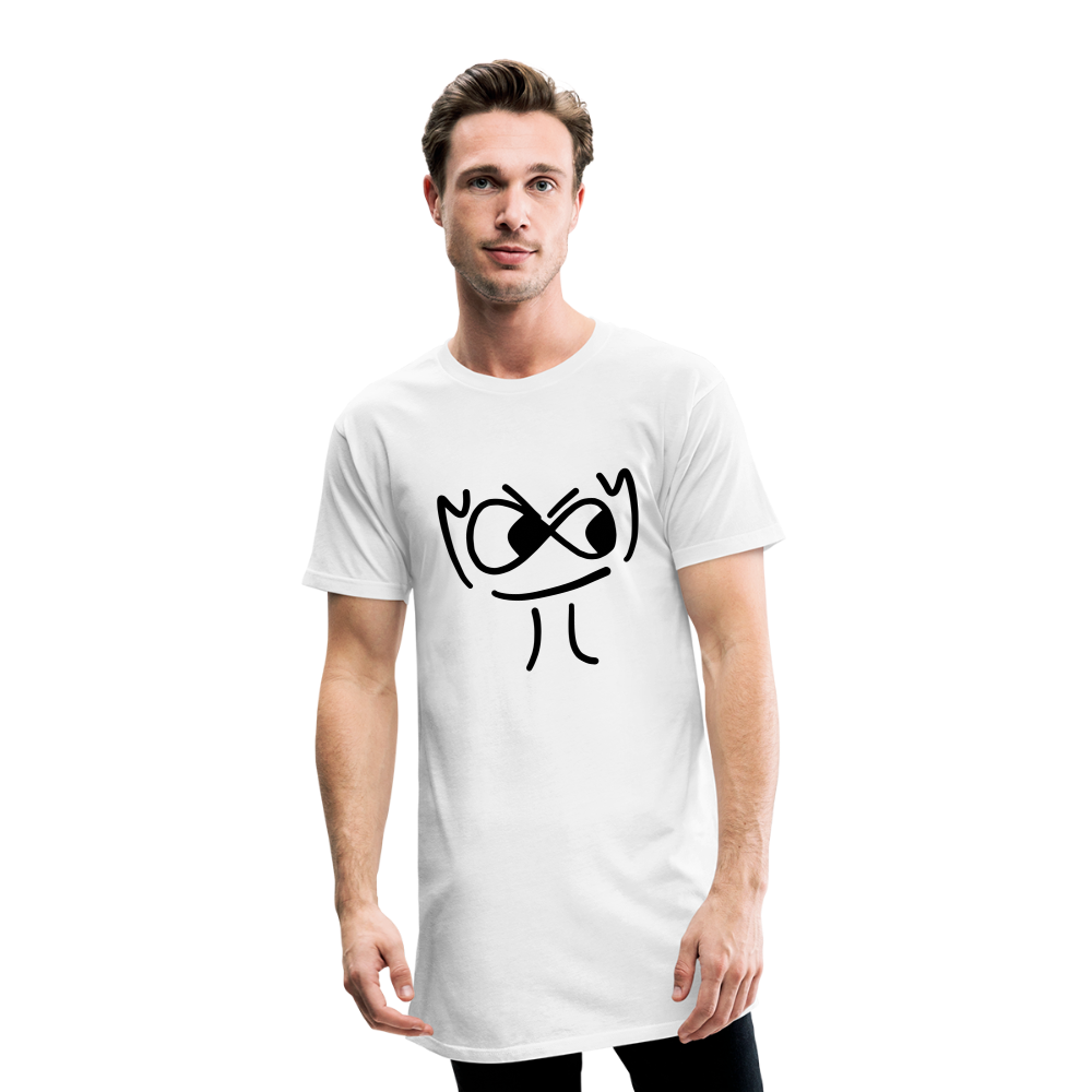 Oversized Me - only Pete Oversized leichtes Bio Longshirt - UniSex - Weiß