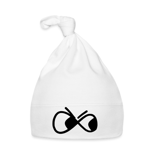 Premium Bio  Baby Mütze - die PiPi Bros - Weiß