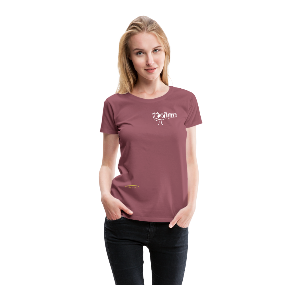 Premium Bio T-Shirt - die PiPi Bros HEY! - Malve
