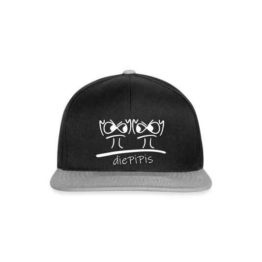 Snapback Cap - die PiPi Bros - Schwarz/Grau
