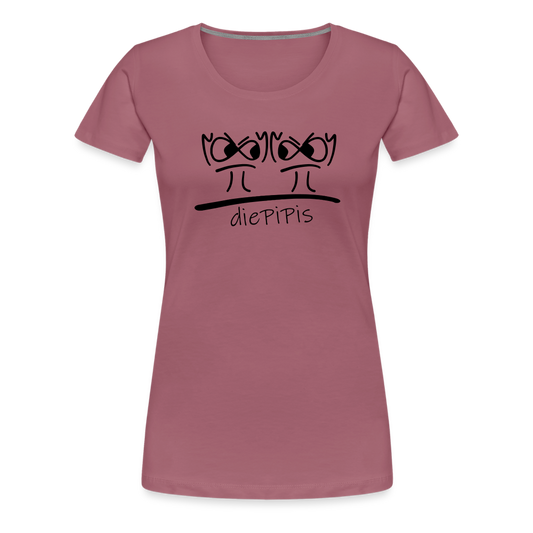 Premium Bio T-Shirt - die PiPi Bros BIG - Malve