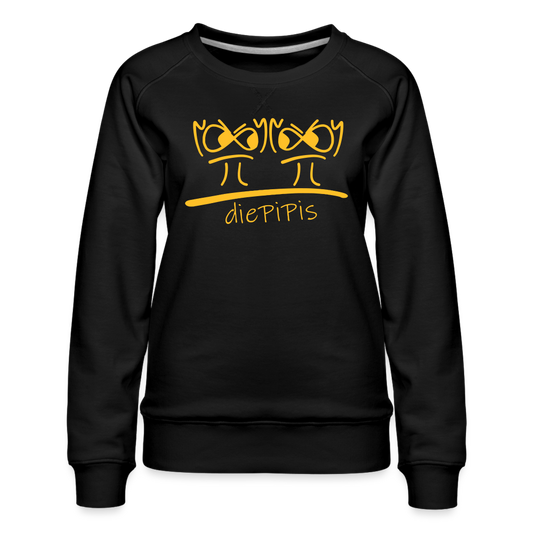 Premium Pullover - die PiPi Bros - Frauen - Schwarz