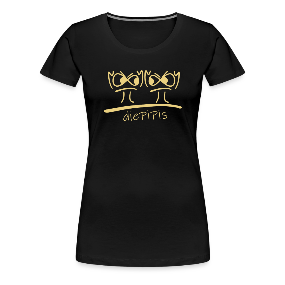 Premium Bio T-Shirt - die PiPi Bros BIG - Schwarz