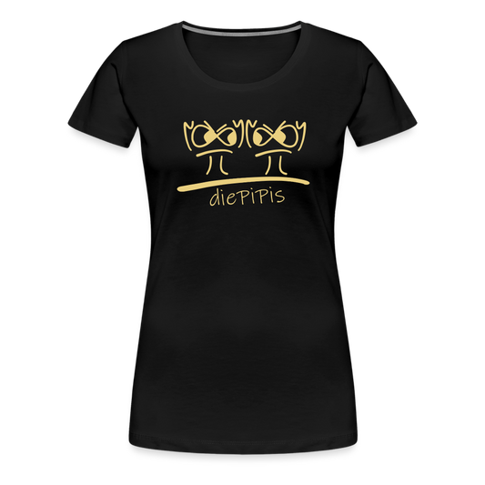 Premium Bio T-Shirt - die PiPi Bros BIG - Schwarz