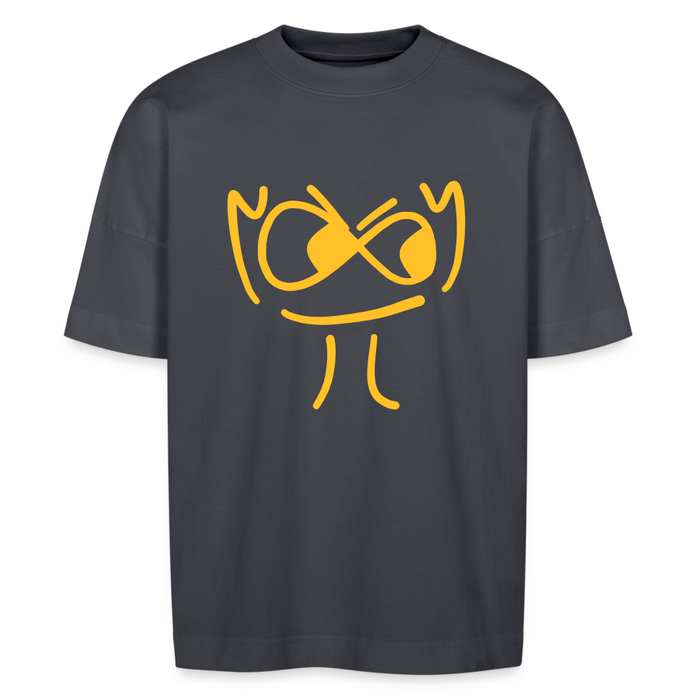 Oversized Me - only Pete Oversized schweres Bio T-Shirt - UniSex - Indigoblau