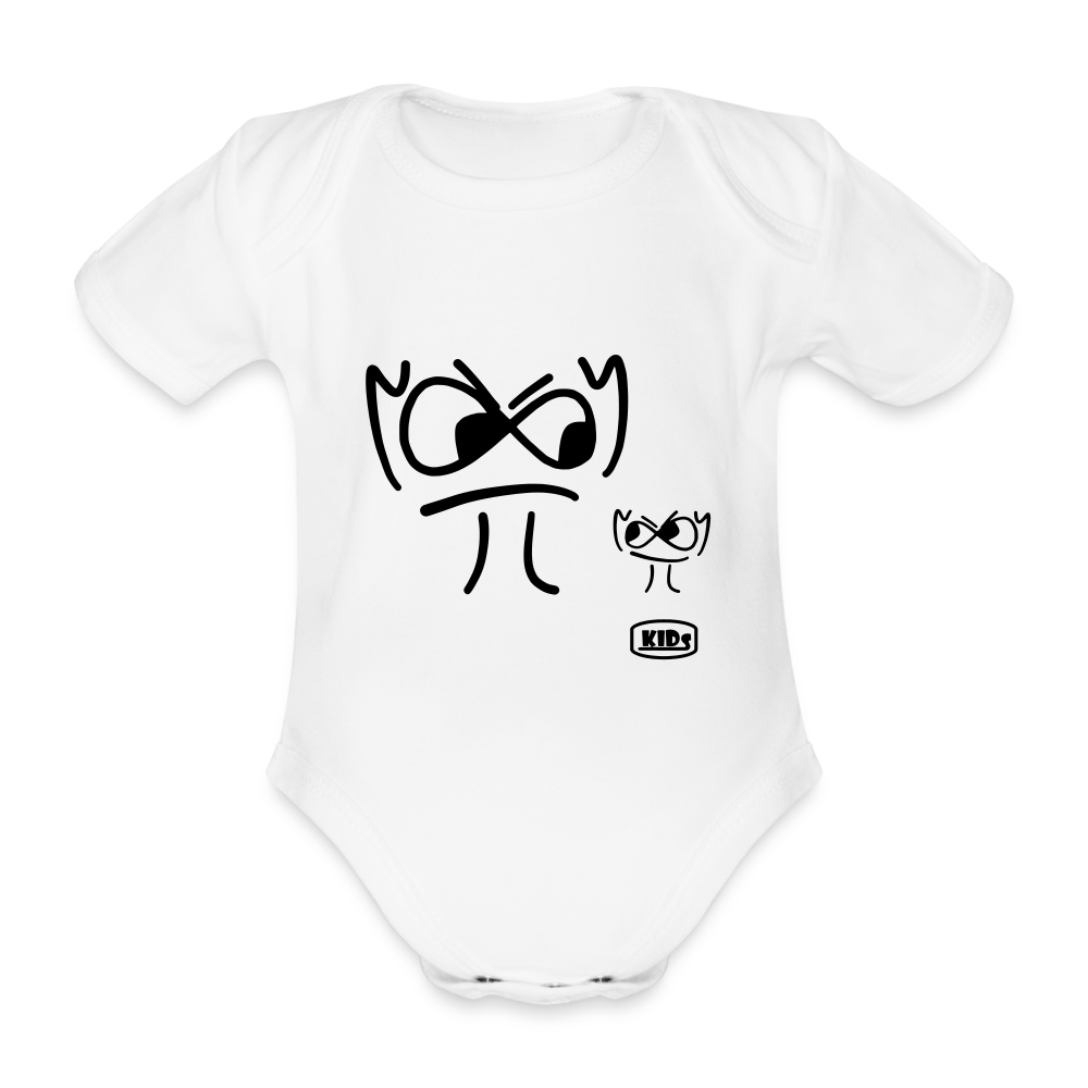 Premium  Bio-Kurzarm-Body - die PiPi Bros - Weiß