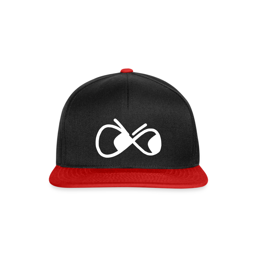 Snapback Cap - die PiPi Bros - Schwarz/Rot