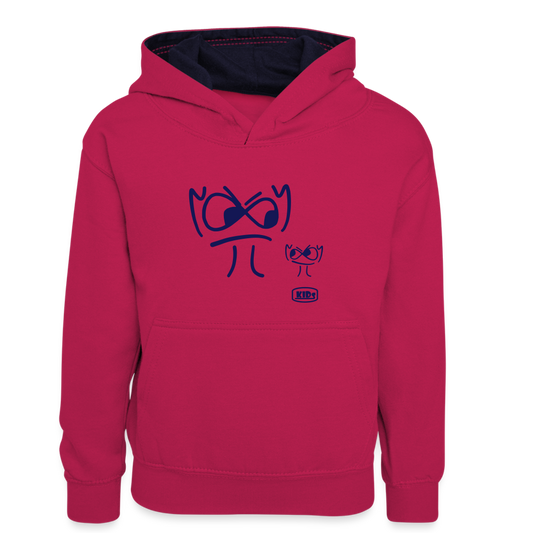 Premium Hoodie - die PiPi Bros - Kids - Pink/Navy